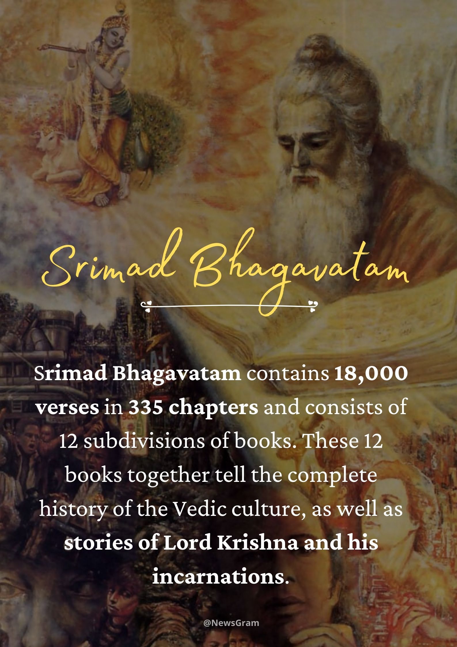 The Srimad Bhagavad Gita.