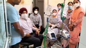 ਸਿਵਲ ਹਸਪਤਾਲ ਬਟਾਲਾ ਨੂੰ ਮਰੀਜ਼ਾਂ ਲਈ ਐੱਲ-3 ਲੈਵਲ ਅਕਾਸੀਜਨ ਦੇਣ ਵਾਲੀ ਮਸ਼ੀਨ ਮਿਲੀ