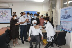 DLSA HOLDS COVID-19 VACCINATION CAMP FOR JUDGES, LAWYERS & OTHER JUDICIAL STAFF
