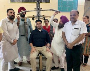 Sukhwinder Singh Bindra inaugurates open gym at Govt Sr Sec School in Mundian Kalan