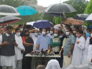 RAHUL GANDHI ADDRESSES PRESS AGAINST PEGASUS TODAY