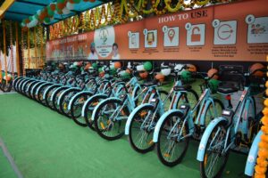SUNDER SHAM ARORA KICK-STARTS HOSHIARPUR SMART BIKES PROJECT UNDER MISSION TANDRUST PUNJAB