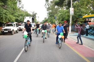SUNDER SHAM ARORA KICK-STARTS HOSHIARPUR SMART BIKES PROJECT UNDER MISSION TANDRUST PUNJAB