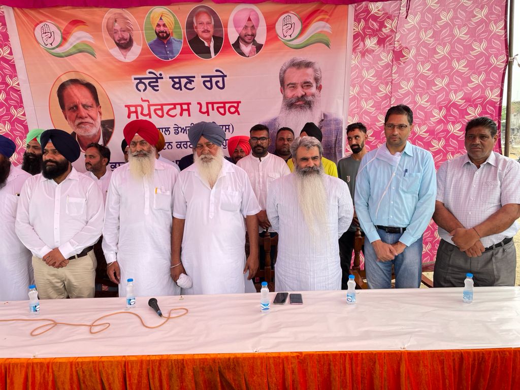 Bharat Bhushan Ashu lays foundation stone of. “Sports Park” in Haibowal Dairy Complex