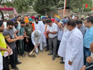 Bharat Bhushan Ashu lays foundation stone of. “Sports Park” in Haibowal Dairy Complex