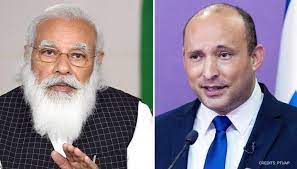 Phone call between Prime Minister Shri Narendra Modi and H.E. Naftali Bennett, Prime Minister of Israel