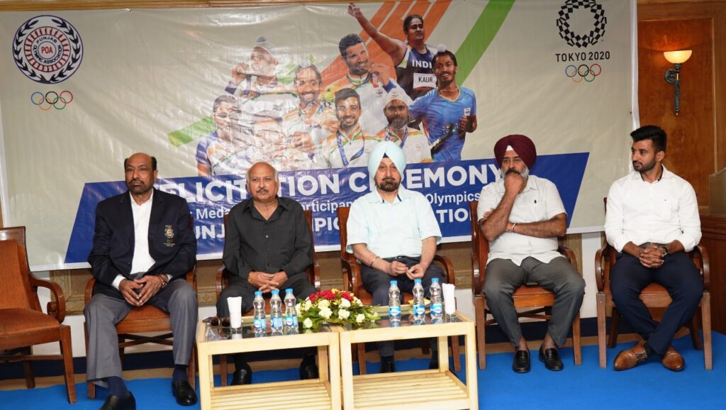 Punjab Olympics Association felicitates Punjabi players and coaches in Indian Olympics squad