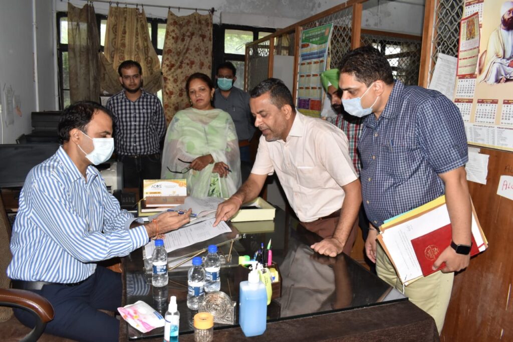 ADC CONDUCTS INSPECTION AT VARIOUS OFFICES AND BRANCHES OF THE DISTRICT ADMINISTRATION
