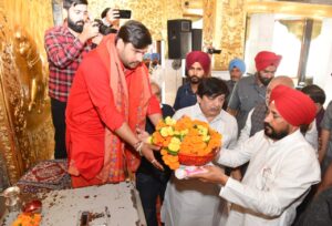 CM announces to waive off GST on Langar at Sri Devi Talab Temple