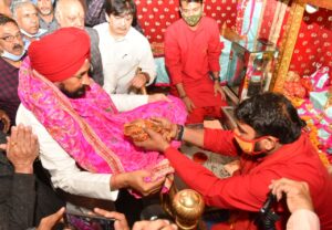 CM announces to waive off GST on Langar at Sri Devi Talab Temple