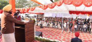 PUNJAB CM LAYS FOUNDATION STONES OF SLEW OF DEVELOPMENT PROJECTS WORTH RS. 127 CRORE AT KHARAR