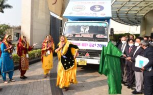 Election Commission flags-off Voter Awareness vans, unveils SVEEP Exhibition