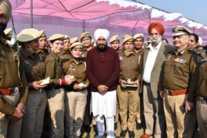 मुख्यमंत्री द्वारा पंजाब पुलिस के जवानों के लिए नये साल पर तोहफ़ा