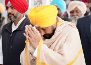 CM CHANNI INAUGURATES STATUE OF BABA MAHARAJ SINGH JI AT VILLAGE RABBON UCHI