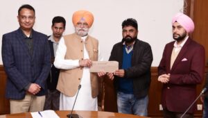 Rana Gurjit hands over promotional letters to 54 officials of Soil & Water Conservation and Technical Education Departments