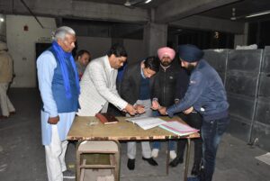 DEPUTY COMMISSIONER INSPECTS STORAGE & SECURITY ARRANGEMENTS FOR EVMs