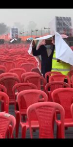 Weather played a spoil sport in PM’s rally, Captain addressed empty pandal