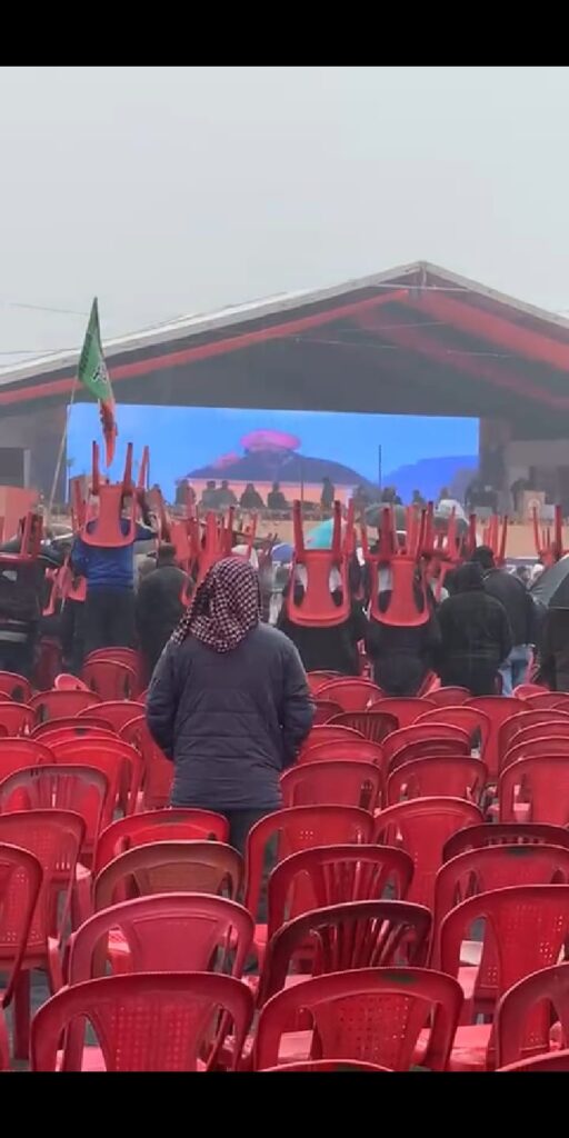 Weather played a spoil sport in PM’s rally, Captain addressed empty pandal