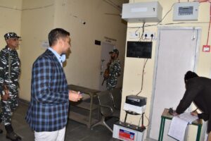 FOOLPROOF SECURITY FOR EVMs AND VVPAT MACHINES STORED AT STRONG ROOM – DC GHANSHYAM THORI