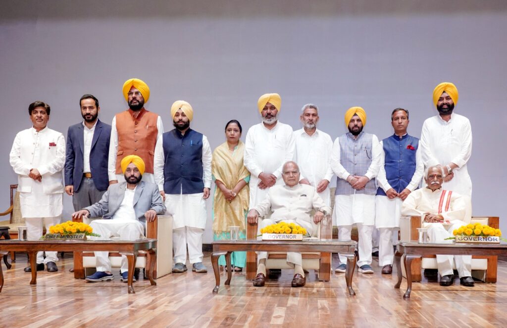 GOVERNOR ALLOTS PORTFOLIOS TO NEWLY INDUCTED MINISTERS