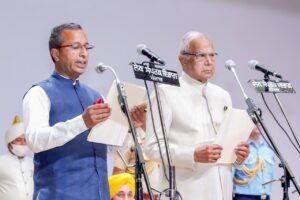 PUNJAB GOVERNOR ADMINISTERS OATH OF OFFICE AND SECRECY TO 10 MINISTERS IN BHAGWANT MANN LED CABINET