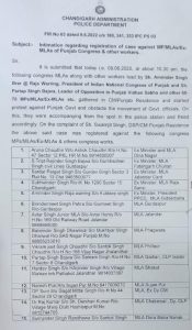 FIR against 36 Congress Leaders including Former Ministers and MLA’s