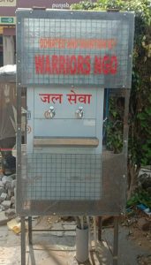 NGO Warriors Group install water cooler on 66 feet road outside Jalandhar Heights I