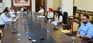 Chief Secretary holds review meeting with top officials and DCs on stubble management