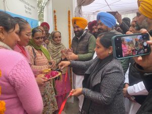 Cabinet Minister Dr. Baljit Kaur inaugurated the Smart Anganwadi Center at Dulowal village