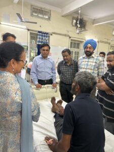 ਪ੍ਰਮੁੱਖ ਸੱਕਤਰ ਸਿਹਤ ਤੇਂ ਪਰਿਵਾਰ ਭਲਾਈ ਸ਼੍ਰੀ ਅਜੋਏ ਸ਼ਰਮਾ ਵੱਲੋ ਰਾਜਿੰਦਰਾ ਹਸਪਤਾਲ ਦਾ ਦੋਰਾ