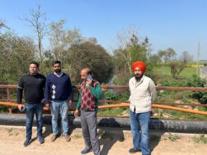 ਜਲ ਨਿਕਾਸ ਟੀਮ ਵੱਲੋਂ ਪੱਚੀ ਦਰਾਂ ਬੰਨ੍ਹ ਦਾ ਦੌਰਾ
