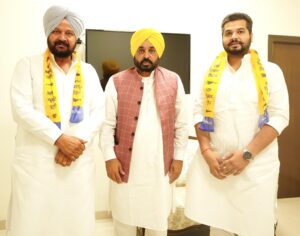 ਮੁੱਖ ਮੰਤਰੀ ਭਗਵੰਤ ਮਾਨ ਨੇ ਦੋਵਾਂ ਆਗੂਆਂ ਦਾ ‘ਆਪ’ ਵਿੱਚ ਕੀਤਾ ਸਵਾਗਤ