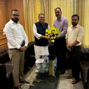 MP Arora discusses burning issues of city with MC & CA GLADA Sandeep Rishi