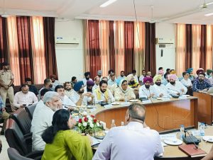Cabinet Minister Lal Chand Kataruchak reviews schemes implementation and development works