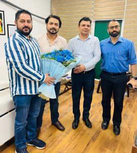Electronic Media Association President Sandeep Sai Meets Punjab CM’s OSD Adil Azmi