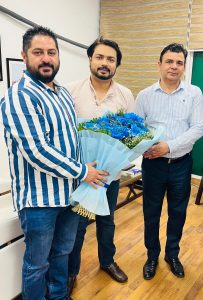 Electronic Media Association President Sandeep Sai Meets Punjab CM’s OSD Adil Azmi