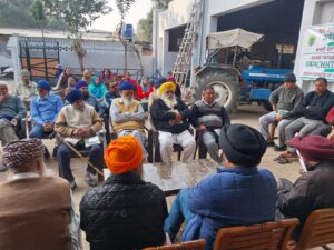 ਪੀ.ਏ.ਯੂ-ਕ੍ਰਿਸ਼ੀ ਵਿਗਿਆਨ ਕੇਂਦਰ ਵੱਲੋਂ ਪਿੰਡ ਚੱਗਰਾਂ ਵਿਖੇ ਕਿਸਾਨ ਸਾਇੰਸਦਾਨ ਮਿਲਣੀ ਕਰਵਾਈ