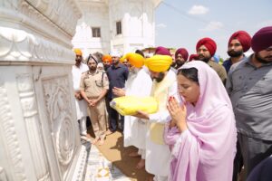 CM FELICITATES PUNJABIS ON SACRED FESTIVAL OF BAISAKHI  PAYS OBEISANCE AT GURDWARA DUKH NIWARAN SAHIB, PATIALA