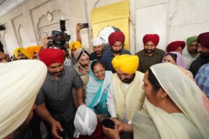CM FELICITATES PUNJABIS ON SACRED FESTIVAL OF BAISAKHI  PAYS OBEISANCE AT GURDWARA DUKH NIWARAN SAHIB, PATIALA