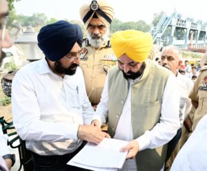 CM MANN AT NANGAL DAM: NOT A SINGLE DROP OF PUNJAB’s WATER WILL BE ALLOWED TO BE STOLEN