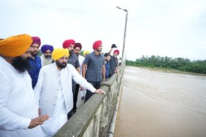 मुख्यमंत्री की ओर से होशियारपुर जिले के बाढ़ प्रभावित क्षेत्रों में राहत और बचाव कार्यों का जायजा