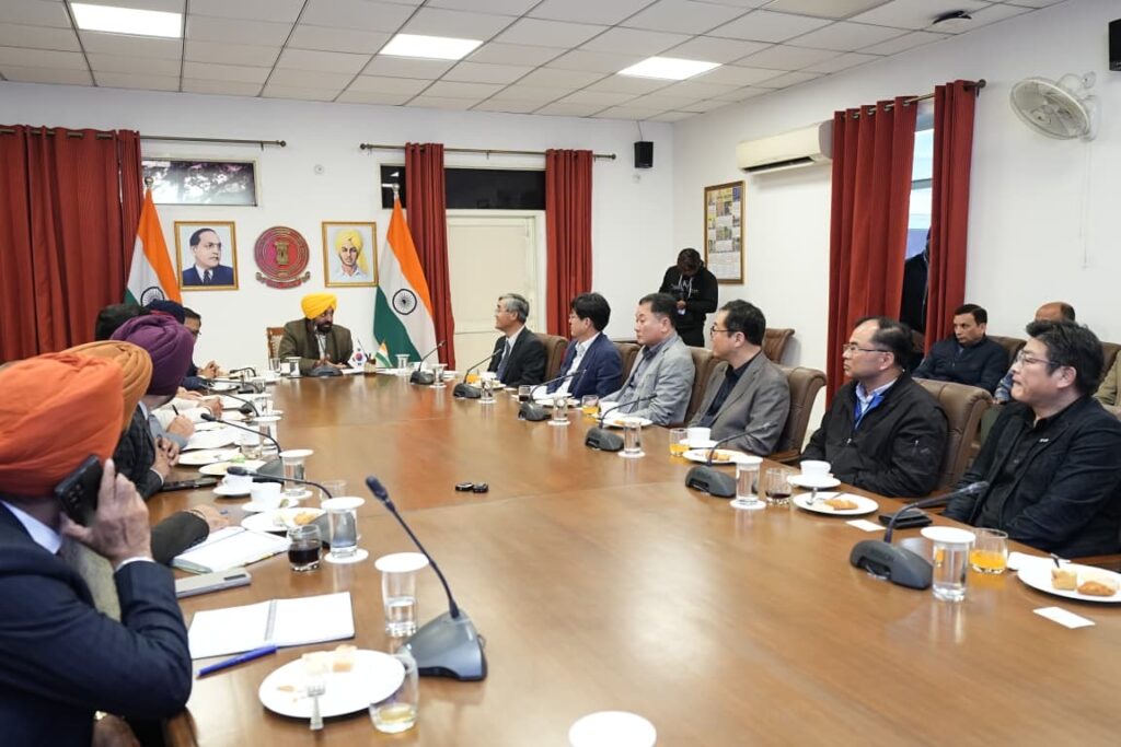 CM Bhagwant Singh Mann’s efforts to attract investment bear fruit; South Korea steps forward to provide technological support to Punjab’s agriculture sector