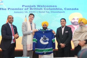 ਪੰਜਾਬ ਦੇ ਮੁੱਖ ਮੰਤਰੀ ਭਗਵੰਤ ਸਿੰਘ ਮਾਨ ਵੱਲੋਂ ਬ੍ਰਿਟਿਸ਼ ਕੋਲੰਬੀਆ ਨਾਲ ਵਪਾਰਕ ਰਿਸ਼ਤਿਆਂ ਨੂੰ ਹੋਰ ਮਜ਼ਬੂਤ ਕਰਨ ਦੀ ਵਕਾਲਤ