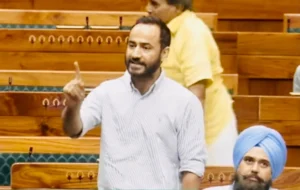 MEET HAYER HOLDS MIRROR TO CENTRE’S POLITICS OF DIVISION ON RELIGIOUS AND CASTE LINES IN LOK SABHA